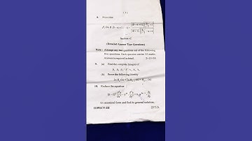 ✌️✌️Differential equations previous year question paper|🤞🤞 MSC mathematics #shorts❗ #youtube shorts