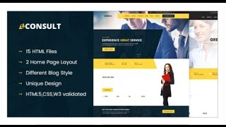 CONSULT - Consultant Business HTML Template | Themeforest Review and Download