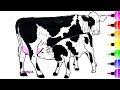 Coloring Pages of Animals with Cow Coloring Page  - & How to Draw Shark ✴