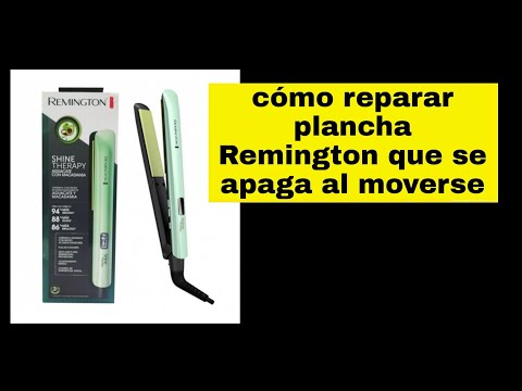 Cómo reparar plancha Remington que se apaga al moverse @RemingtonProductsUS #remington #planchado