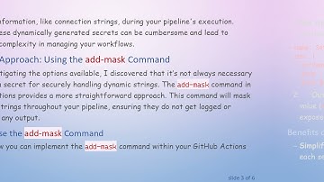 How to Efficiently Manage Secrets in GitHub Actions Using the add-mask Command