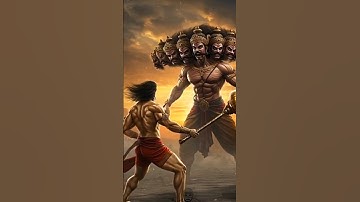 Hanuman ji Vs Ravan #shortvideo #hanumanji #ravan #mahadev #krishna