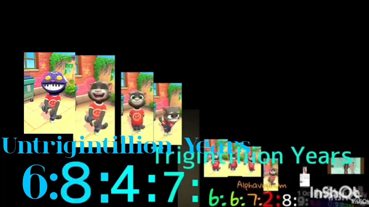 Seconds to Duotrigintillion Years for 