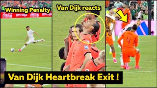 Van Dijk EMOTIONAL After Netherlands Knockout by Morocco on Penalties