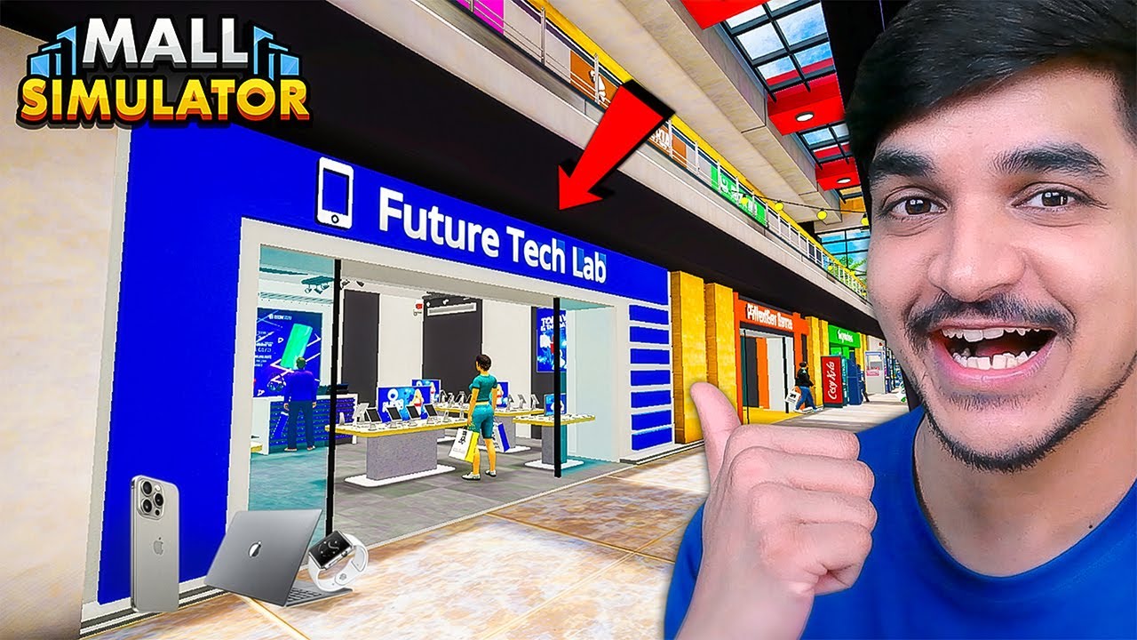 NEW TECH STORE IN MY CITY MALL 💻🏬 | Mall Simulator #4