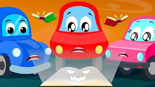 Video thumbnail of "Book Of Thrills & More Spooky Halloween Car Cartoon Videos for Children"