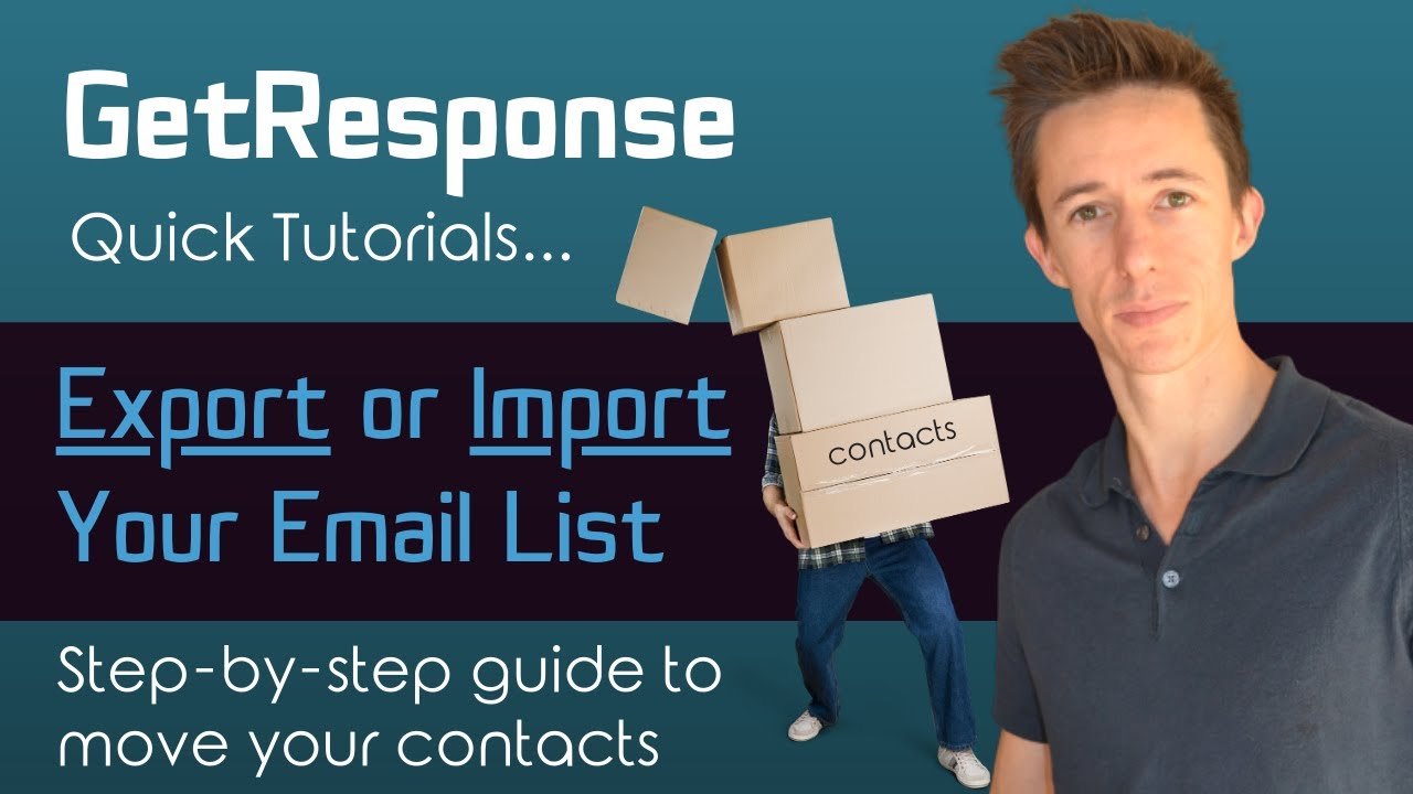GetResponse Export Contacts (How To Backup or Move Your List) - YouTube