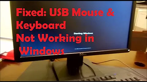 Fixed USB Mouse & Keyboard not working