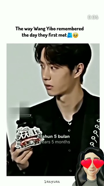 The way wang yibo remember the day they First met👥😭#yizhan #wangxian#wangyibo#xiaozhan #tranding