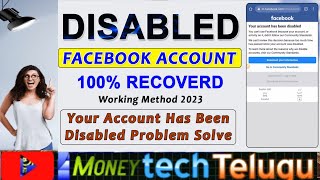 How to Recover Disabled Facebook Account 2023 Without ID In Telugu