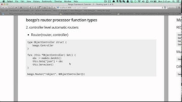 Beego Framework Tutorials-2-Router (part 1 of 3)