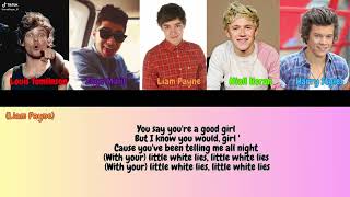 One Direction - Little White Lies  Color Coded Lyrics
