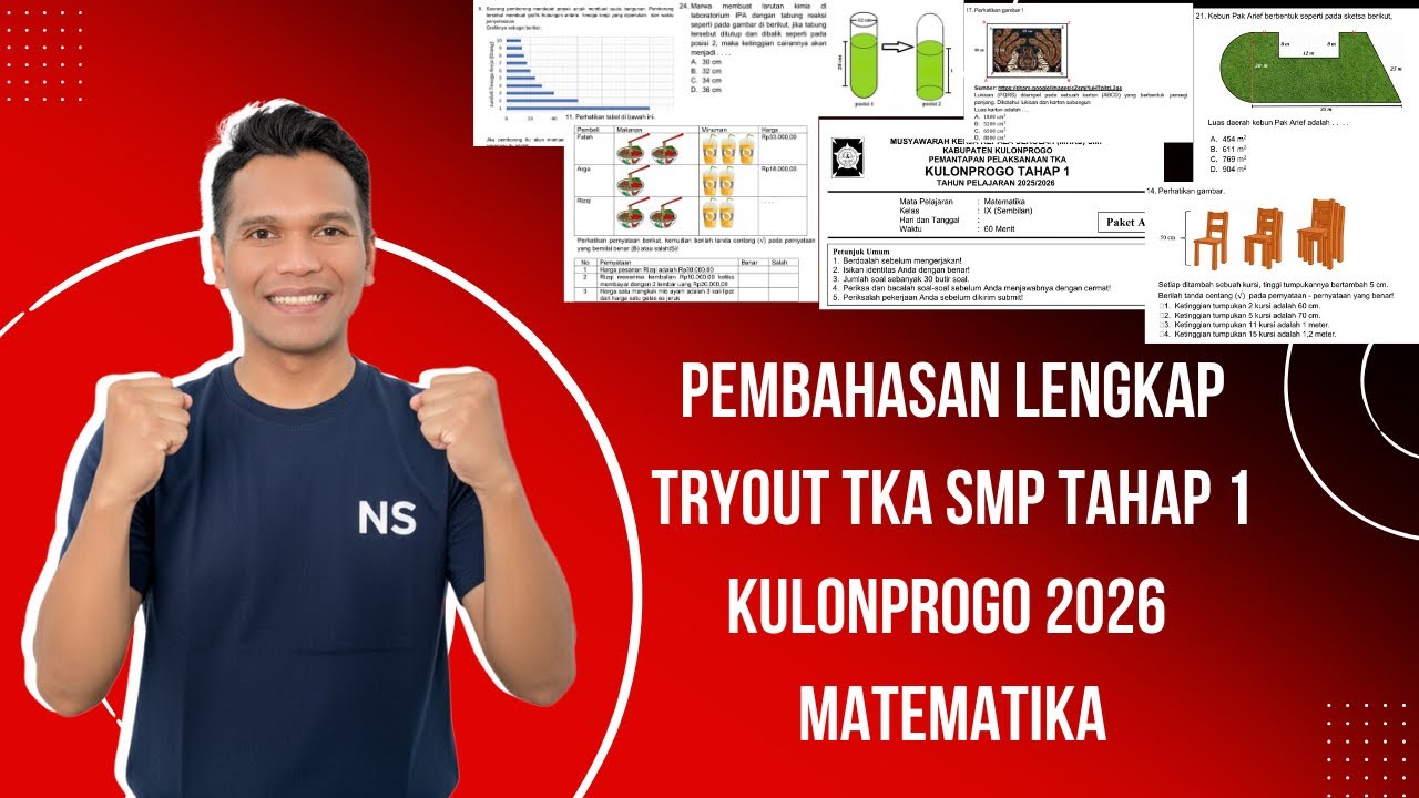  🔥 Pembahasan Lengkap Tryout TKA SMP Tahap 1 Kulonprogo 2026 | Matematika Auto Paham!