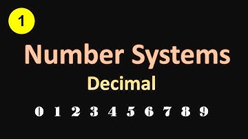 Number Systems (Decimal) (انظمة العد ( النظام العشري