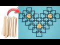 DIY Expensive looking Wall Hanging Craft Idea Using Ice Cream Sticks | Easy Wall Hanging Craft Idea