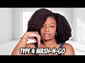 My Wash and Go Routine Type 4 Hair | As I Am Temporary Curl Colour Hot Red