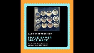 What better way to de-clutter your cupboard then install a spice rack on the back of the cupboard door. I should have thought of this 