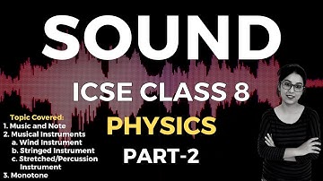 Sound | ICSE CLASS 8 Physics | Part - 2