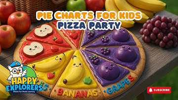 Pie Charts for Kids 🍕 | Fun Math with Pizza, Toys & Fruits | Happy Explorers
