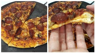 البيتزا..بيتزا ايطاليه محشوة الاطراف/ How to make pizza