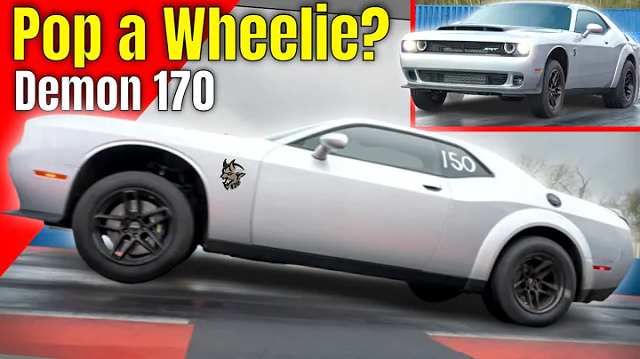How does the 1,025 horsepower Dodge Challenger SRT Demon 170 Pop a Wheelie