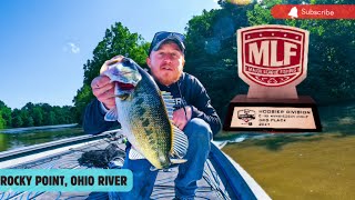 BIG FINISH! Bass Fishing Tournament MLF BFL Ohio River, Rocky Point.