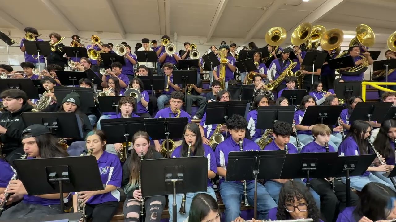 The Purple, Green, & Gold Fight Song - 2026 Waukegan Pep Band Middle School Night