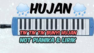 Not Pianika Tik tik tik bunyi Hujan - Lagu Anak Indonesia - Not Angka dan Lirik