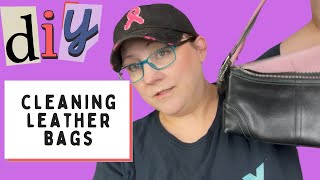 Cleaning leather bags