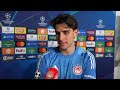 Δηλώσεις Τζολάκη (Άγιαξ - Ολυμπιακός) / Tzolakis' statements (Ajax - Olympiacos​)