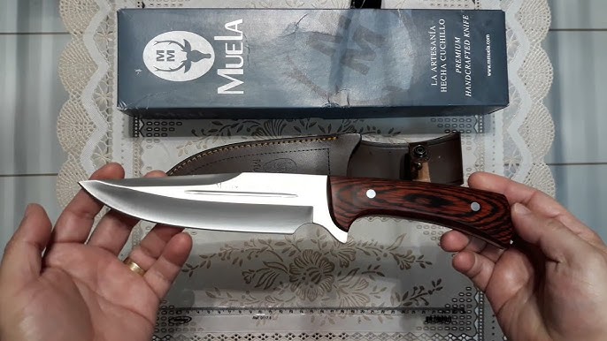  Muela sarrio-19s Fixed Blade cuchillo de caza con vaina de  piel, 7 – 1/4 : Deportes y Actividades al Aire Libre