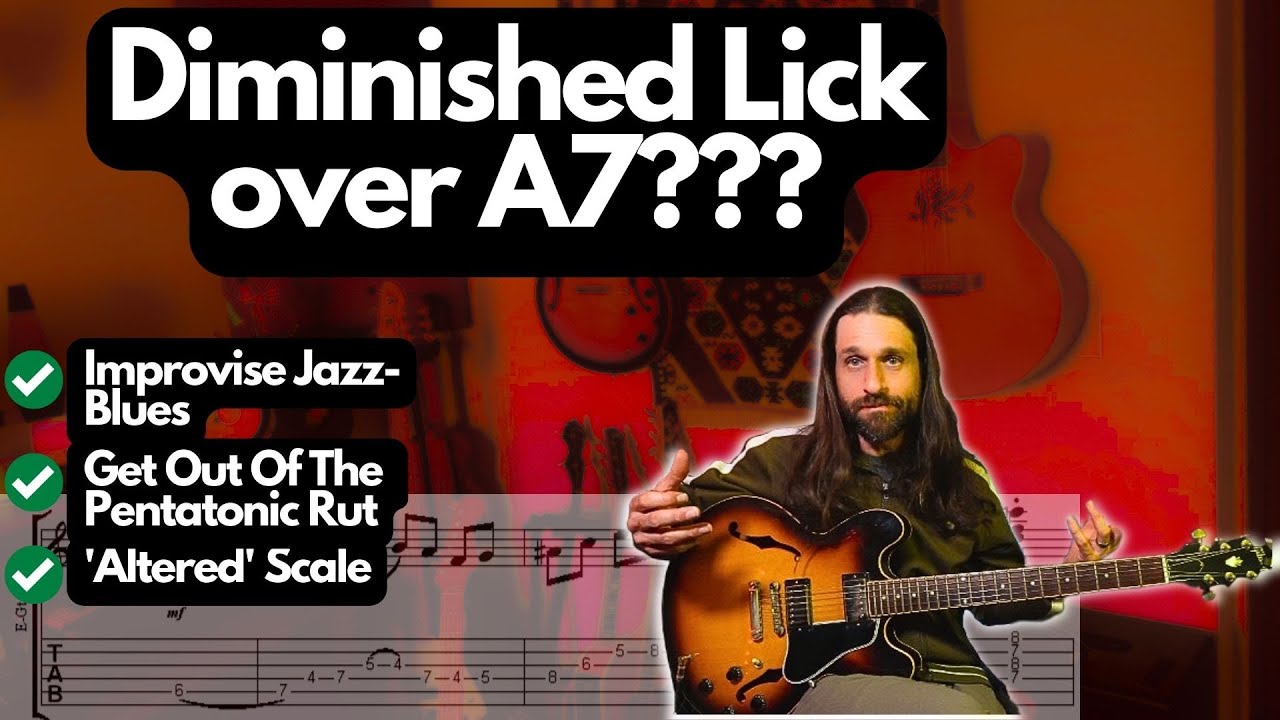 AWESOME Jazz Blues Lick - ALTERED SCALE - Lick Library #2