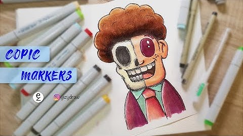 COPIC & TOUCHFIVE MARKERS || How To Create Characters #02