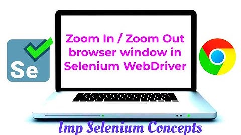 How to Zoom In and Zoom out the browser window using Selenium WebDriver | Use of Robot class and JS
