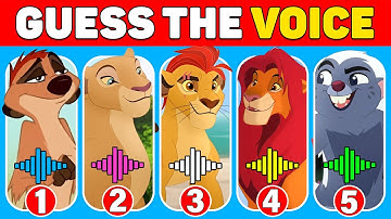 The Lion King Quiz - Guess the Characters by Their Voice