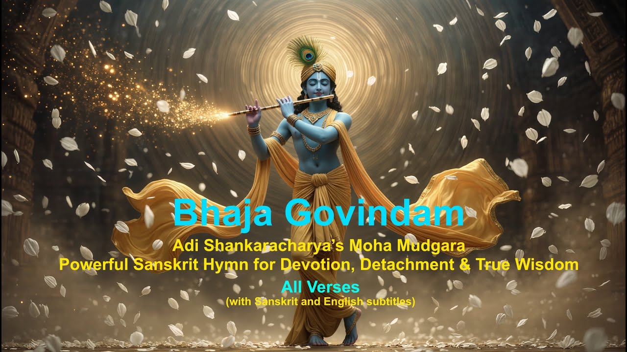 Bhaja Govindam | All Verses | Sanskrit and English Lyrics 🙏🏼🙏🏼🙏🏼 Like ➡️ Subscribe ➡️ Comment 🙏🏼🙏🏼🙏🏼