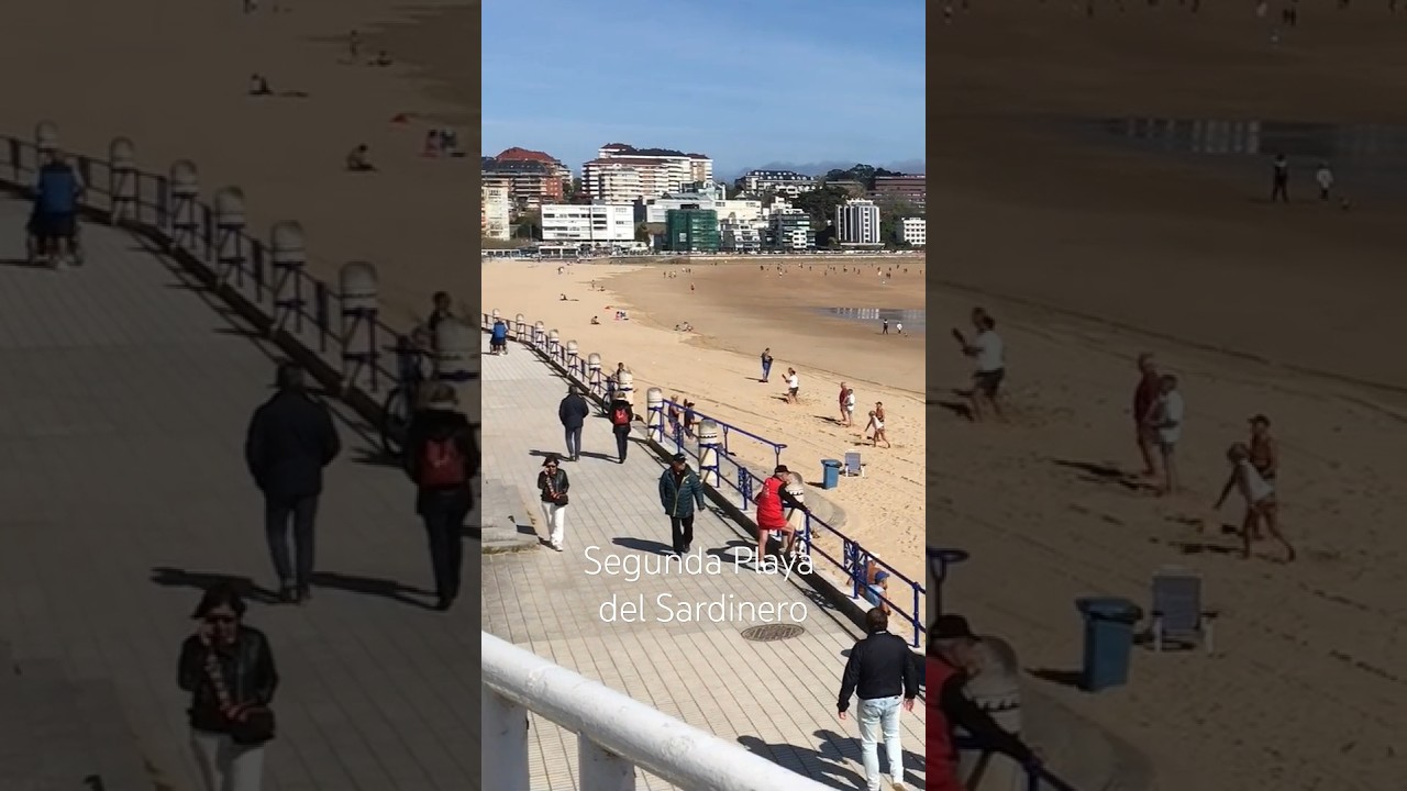 Playa del Sardinero, la más famosa de Cantabria 🎾 #shorts #cantabria #travel