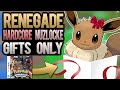 Can i beat renegade platinum with only gift pokemon hardcore nuzlocke