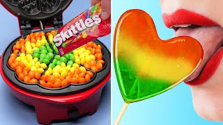 COOL FOOD HACKS AND FUNNY TRICKS || 27 FOODS YOU CAN WAFFLE IRON!