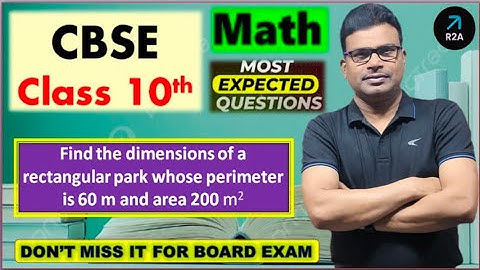 The perimeter of a rectangular plot is 60  m and its area is 200 sq metres. Find the dimensions o...