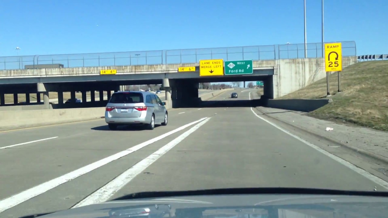 Driving from Dearborn, Michigan to Birmingham, Michigan YouTube