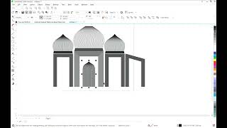 How To Make Tajmahal of Line draw with using Blend tool 
