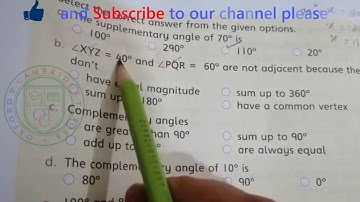 Exercise Solution 7b| Countdown Book 5| Geometry| Grade 6| Grade 7| Drawing angles using Protractor