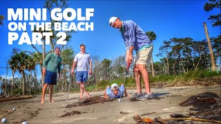 We Built A Crazy Mini Golf Course On The Beach! screenshot 1