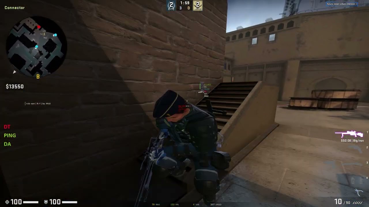 HVH  Raw #2 Gamesense- ft. FAIL-SYNC.LUA