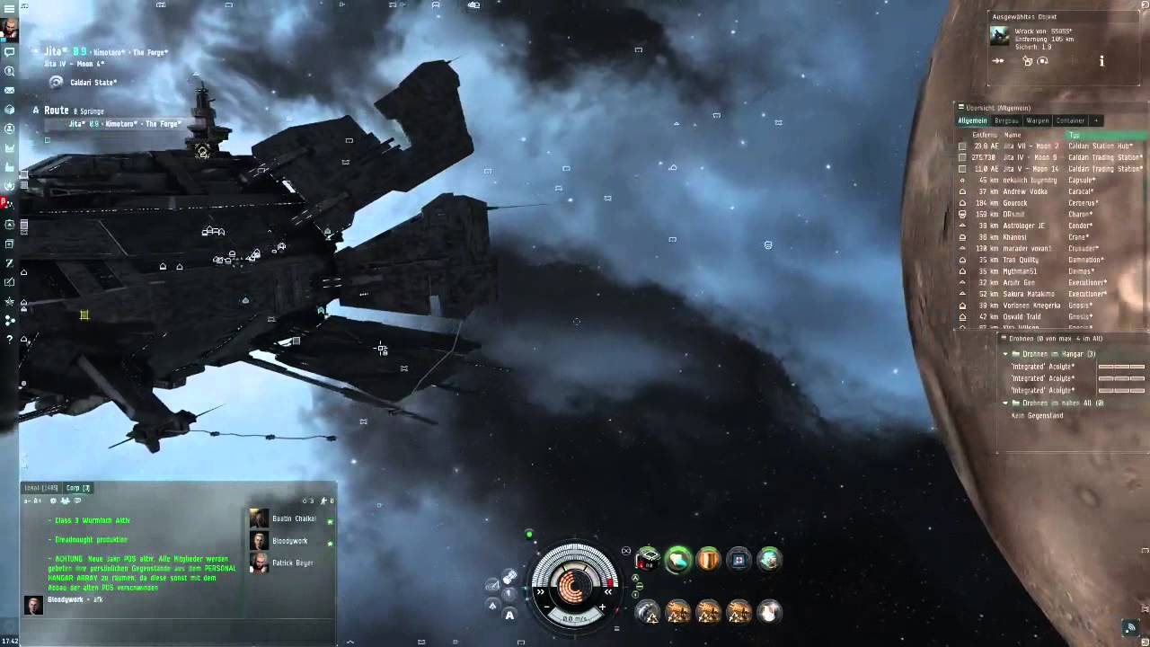 EVE Online Jita Warp Effects (Background Sound) YouTube