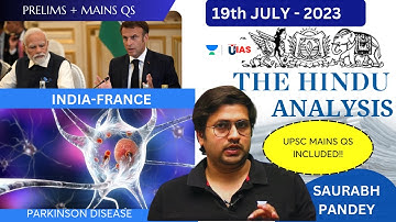 The Hindu Newspaper Editorial Analysis II19th JULY 2023 II  Saurabh Pandey #hindueditorials