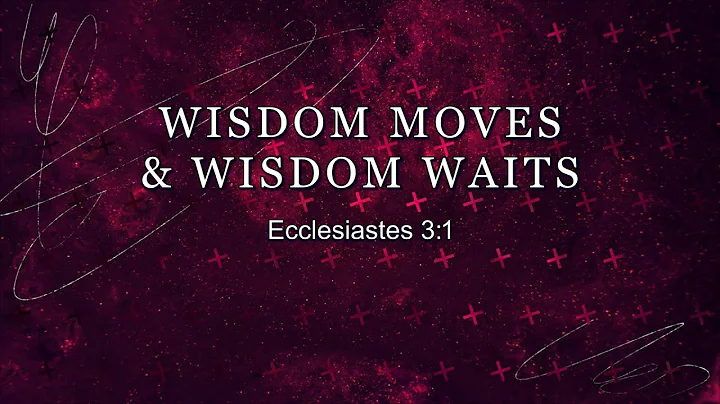 Wisdom Moves and Wisdom Waits - Rev. David Beaudoin