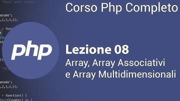 PHP Tutorial Italiano 08 - Array, Array Associativi  e Array Multidimensionali