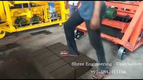 Triple Vibrator Double punch  Concrete Block Making Machine